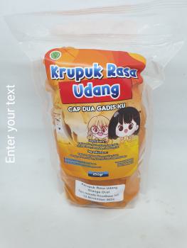 DG Kerupuk Udang Orange Oval 250 gr